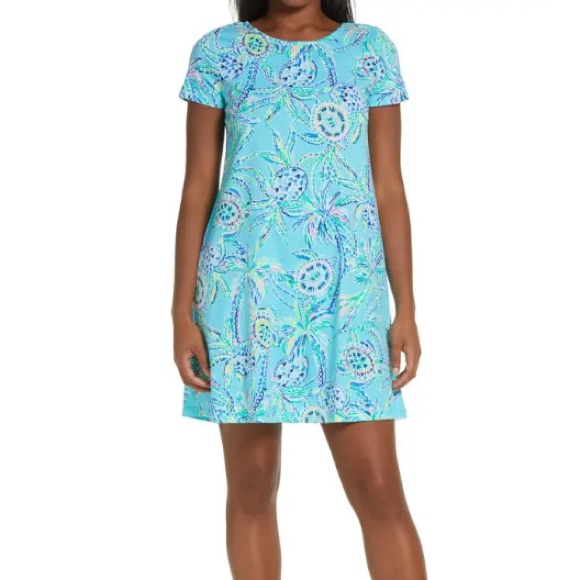 Vguc Lilly Pulitzer Bermuda Blue Turtle Season Kimi Dress